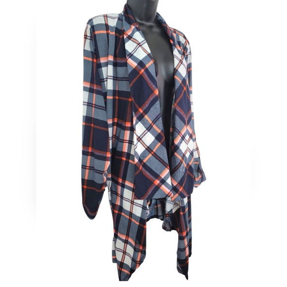 New York Laundry Plaid Cardigan sz 3X - Picture 3 of 5